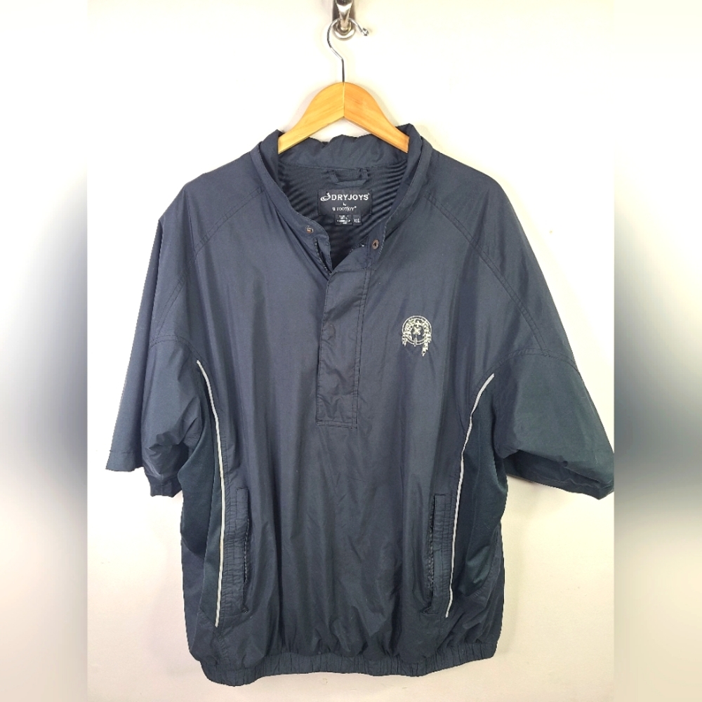 Dryjoys By Footjoy - Half Sleeve Golf Jacket - SIZE XXL - Black Waterproof